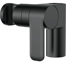 Schwarzer Wasserhahn zur Wandmontage