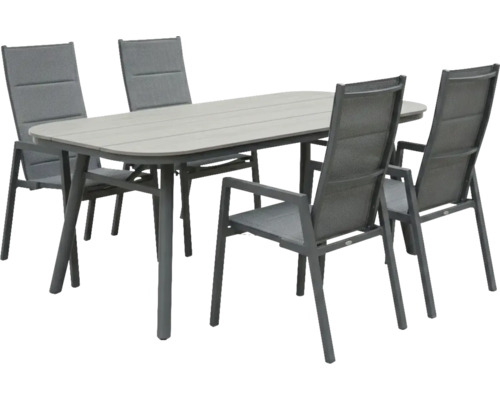 Gartentisch mit vier Stühlen für den Außenbereich