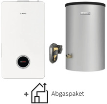 Bosch Logo Heizungsanlage mit Abgaspaket und Warmwasserspeicher