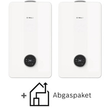 Zwei Bosch Gasthermen mit Abgaspaket