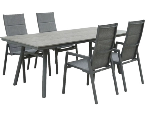 Gartentisch mit vier Stühlen