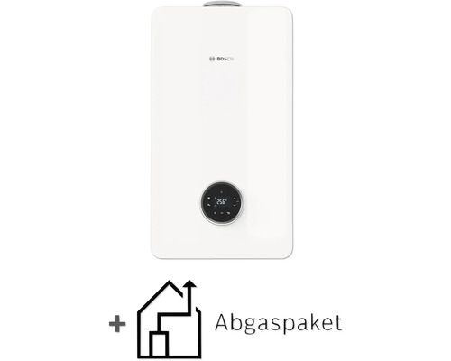 Bosch Logo. Heizungsanlage mit Abgaspaket