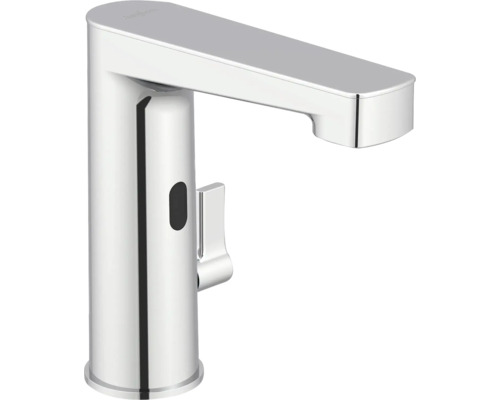 Berührungslose Waschtischarmatur mit Hebel