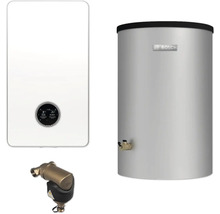 Warmwasserbereiter-Set mit Heizkessel, Warmwasserspeicher und Magnetitfilter