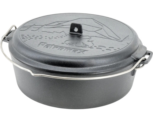 Petromax Feuertopf aus Gusseisen mit Deckel