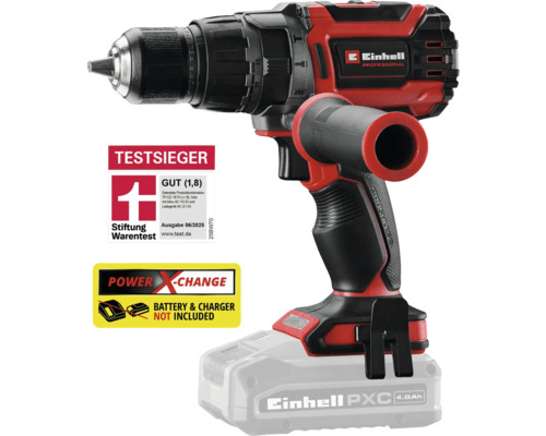 Einhell Professional Akku-Bohrschrauber mit Stiftung Warentest Testsiegel, Power X-Change Akku nicht enthalten, Einhell Logo