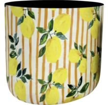 Übertopf mit Zitronenmuster