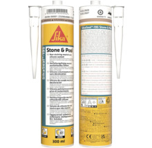 SikaSeal 195 Stone and Pool Silikon Dichtstoff für Stein und Fliesen, 300 ml