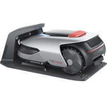 Robotermäher in Ladestation