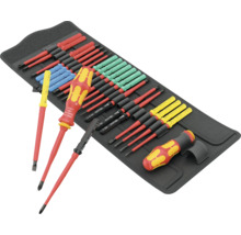 Schraubendreher-Satz mit austauschbaren Klingen in einer Rolltasche