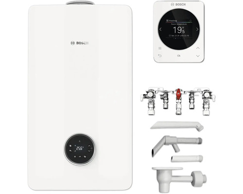 Bosch Heizungsanlage mit Thermostat und Zubehör