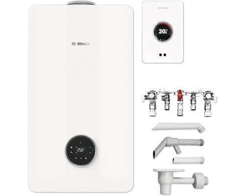 Bosch Gas-Brennwerttherme mit Zubehör