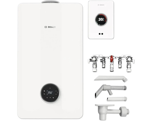 Bosch Gas-Brennwerttherme mit Zubehör