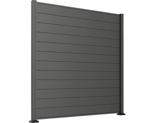 Gartenzaun aus Aluminiumelementen