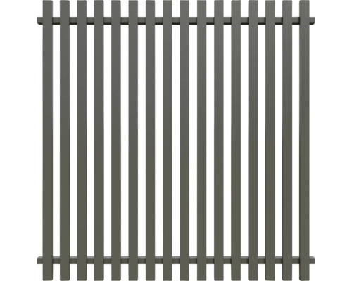 Zaunelement mit vertikalen Latten für den Außenbereich