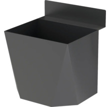 Schwarzer Wandbriefkasten