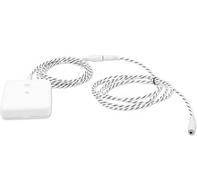 Wassersensor mit geflochtenem Kabel und Anschlussstecker zur Leckageerkennung.