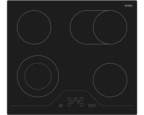 Vestel Glaskeramikkochfeld mit vier Kochzonen