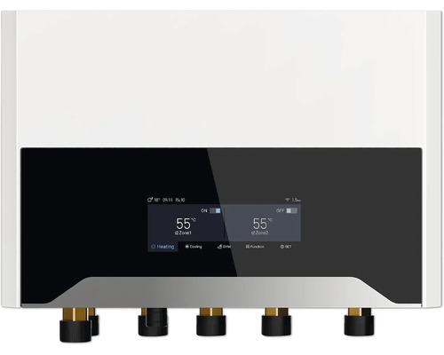 Heizungsanlage mit digitalem Display zur Temperaturregelung