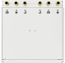 Spülkasteneinbau mit grafischen Symbolen