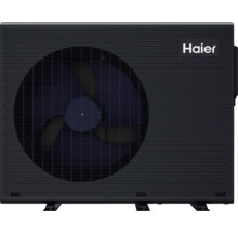 Haier Logo auf einer Klimaanlagen-Außeneinheit