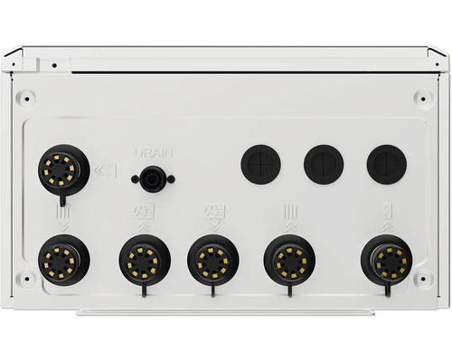 Anschlüsse und Ablauf eines Gerätes