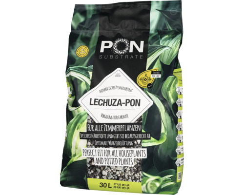 LECHUZA-PON Pflanzsubstrat für alle Zimmerpflanzen im 30 Liter Sack