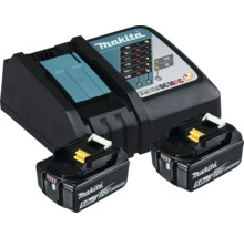 Makita Ladegerät mit zwei 18 Volt Akkus