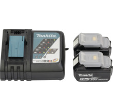 Makita DC18RC Akku Ladegerät mit zwei 18 Volt Akkus