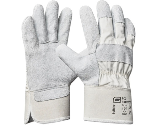 Zwei Paar Bauhandschuhe aus Leder