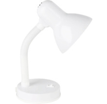 Weiße Schreibtischlampe mit flexiblem Hals
