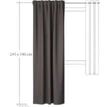 Blickdichter Vorhang, 245 mal 140 Zentimeter