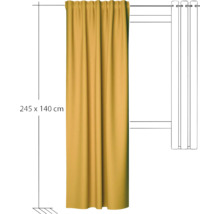 Gardine, 245 mal 140 Zentimeter