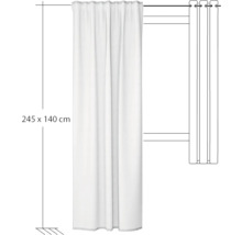 Blickdichter Vorhang, 245 x 140 cm