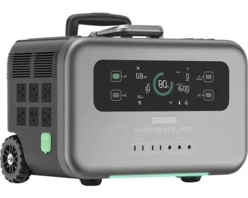 Tragbare Zendure SuperBase Pro Powerstation mit Rädern und Display