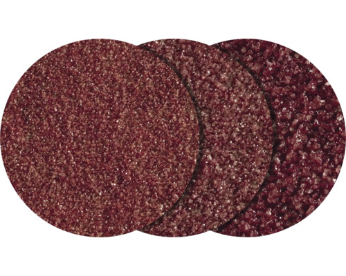 Schleifteller-Set für Winkelschleifer Wolfcraft M14 Drei Schleifscheiben mit unterschiedlicher Körnung