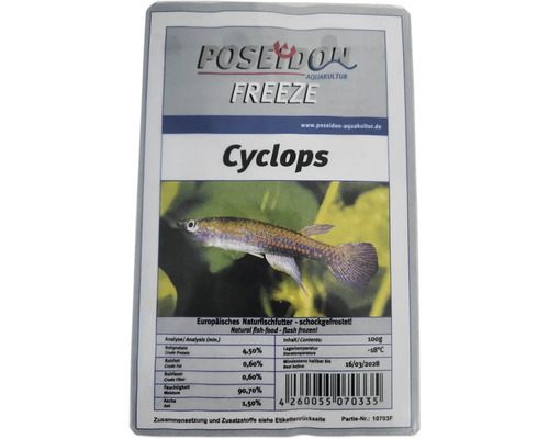 Poseidon Freeze Cyclops Fischfutter, tiefgefroren