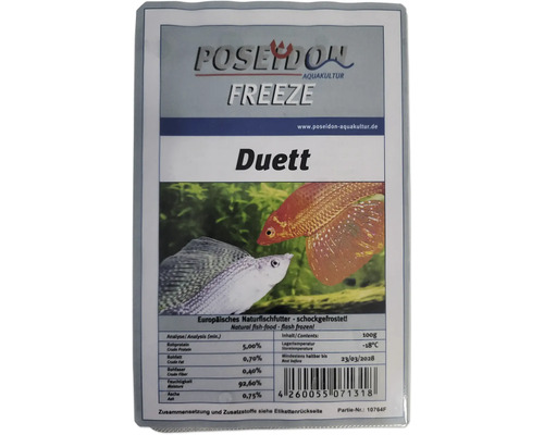 Poseidon Duett gefrorenes Fischfutter