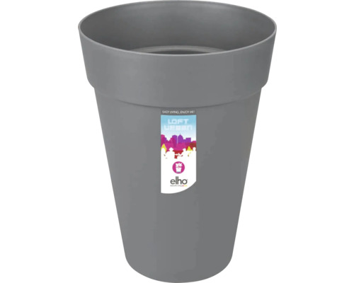 Grauer Elho Blumentopf