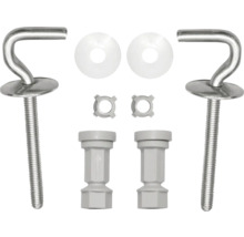 Befestigungsset für WC-Sitze mit Schrauben, Unterlegscheiben und Muttern