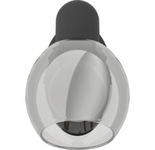 Kugel-Deckenleuchte mit transparentem Lampenschirm