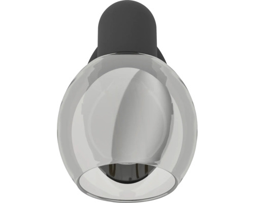 Kugel-Deckenleuchte mit transparentem Lampenschirm