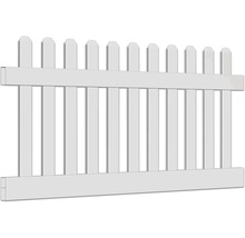 Weißer Lattenzaun