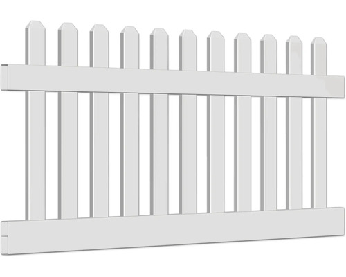 Weißer Lattenzaun