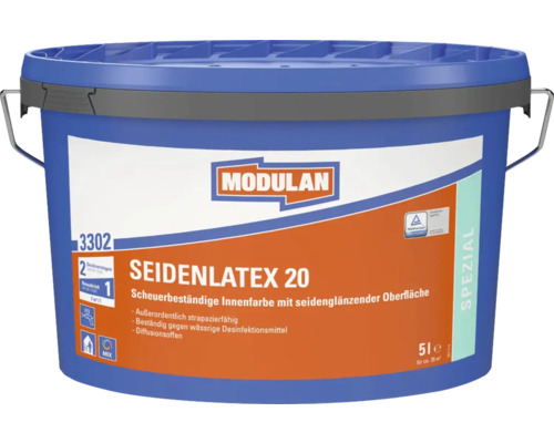 Eimer Modulan Seidenlatex 20 Innenfarbe, 5 Liter