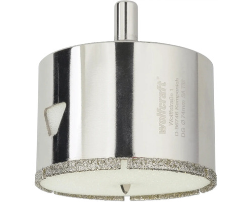 Wolfcraft Diamant-Lochsäge, Durchmesser 74 Millimeter