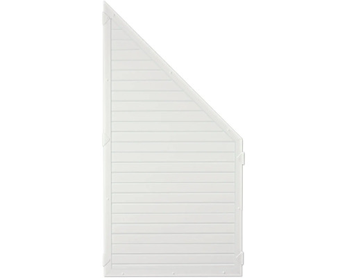 Gartenzaunfeld aus Kunststoff mit gerader Oberkante