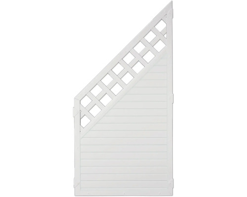 Gartenzaun Element mit Latten und Rankgitter