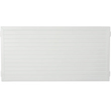 Weiße Zaunblende aus Kunststoff