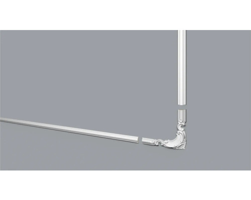 Eckprofil mit Zierelementen für den Innenausbau